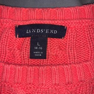 Pink Cable Knit Sweater